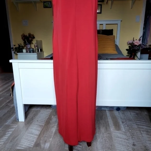 NWT Neiman Marcus Bailey 44 Red Maxi Cocktail Dress - Picture 4 of 14